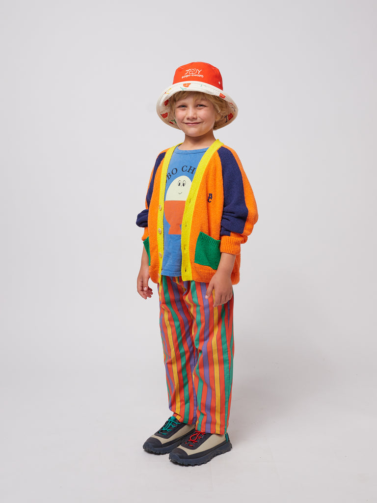 Multicolor Stripes Woven Pants (Kids) by Bobo Choses