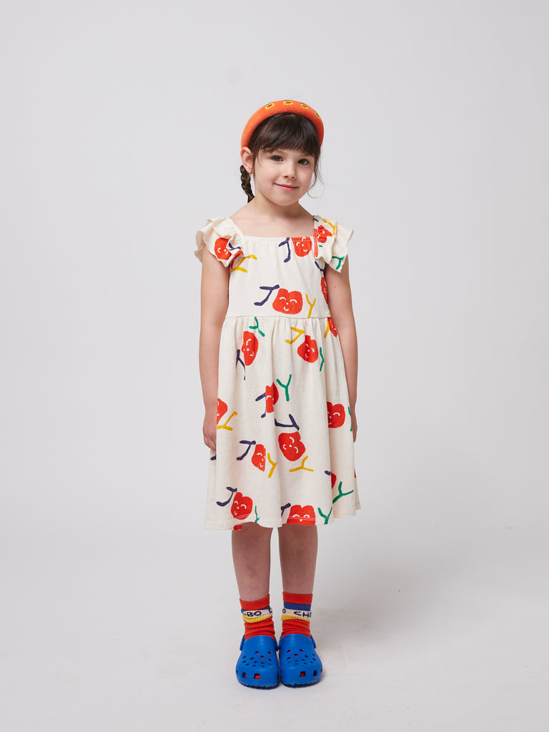 Smiling Ruffle Dress (Kids) by Bobo Choses