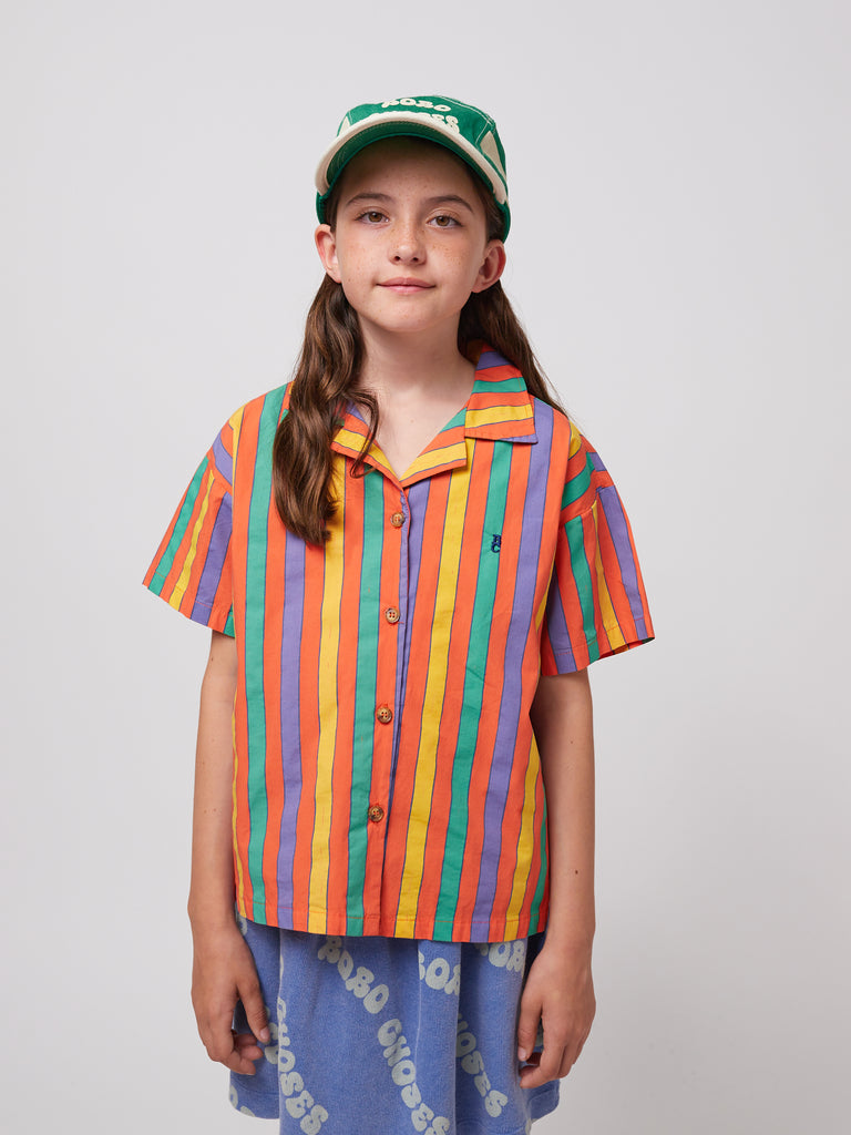 Multicolor Stripes Shirt (Kids) by Bobo Choses