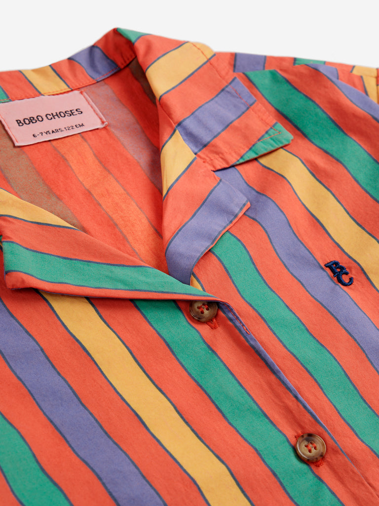 Multicolor Stripes Shirt (Kids) by Bobo Choses