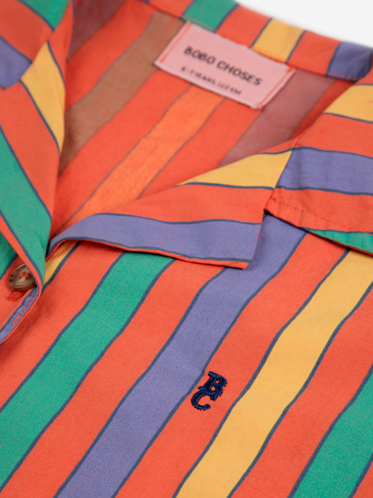 Multicolor Stripes Shirt (Kids) by Bobo Choses