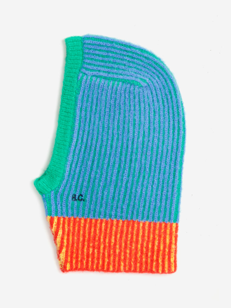 Color Stripes Knitted Balaclava by Bobo Choses