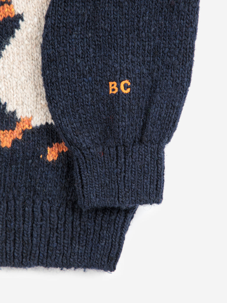 La Oca Jacquard Cardigan (Baby) by Bobo Choses