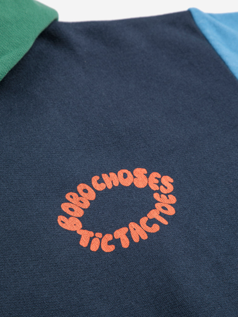 Tic Tac Toe Color Block Hoodie (Kids) by Bobo Choses
