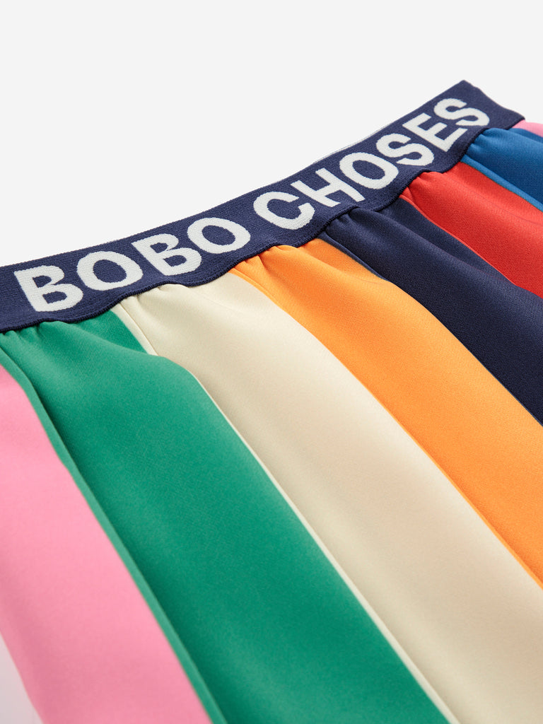 Color Block Pleated Skirt (Kids) by Bobo Choses