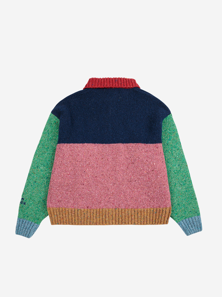 Color Block Cardigan (Kids) by Bobo Choses