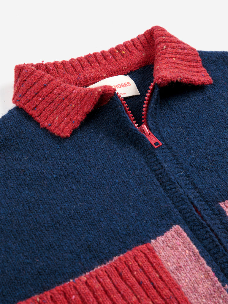 Color Block Cardigan (Kids) by Bobo Choses