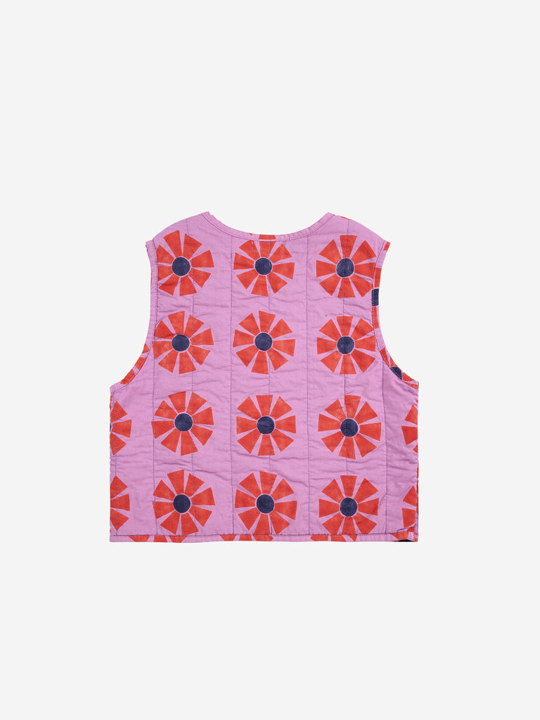 Kaleidoscope Quilted Woven Vest (Kids) by Bobo Choses