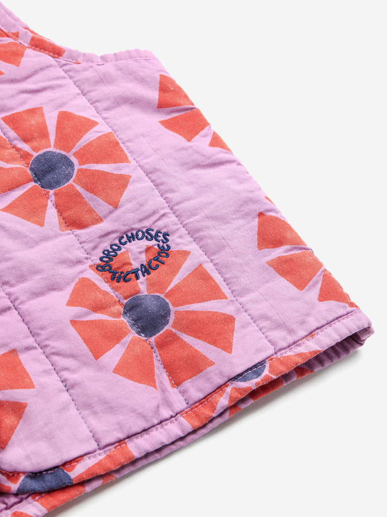 Kaleidoscope Quilted Woven Vest (Kids) by Bobo Choses