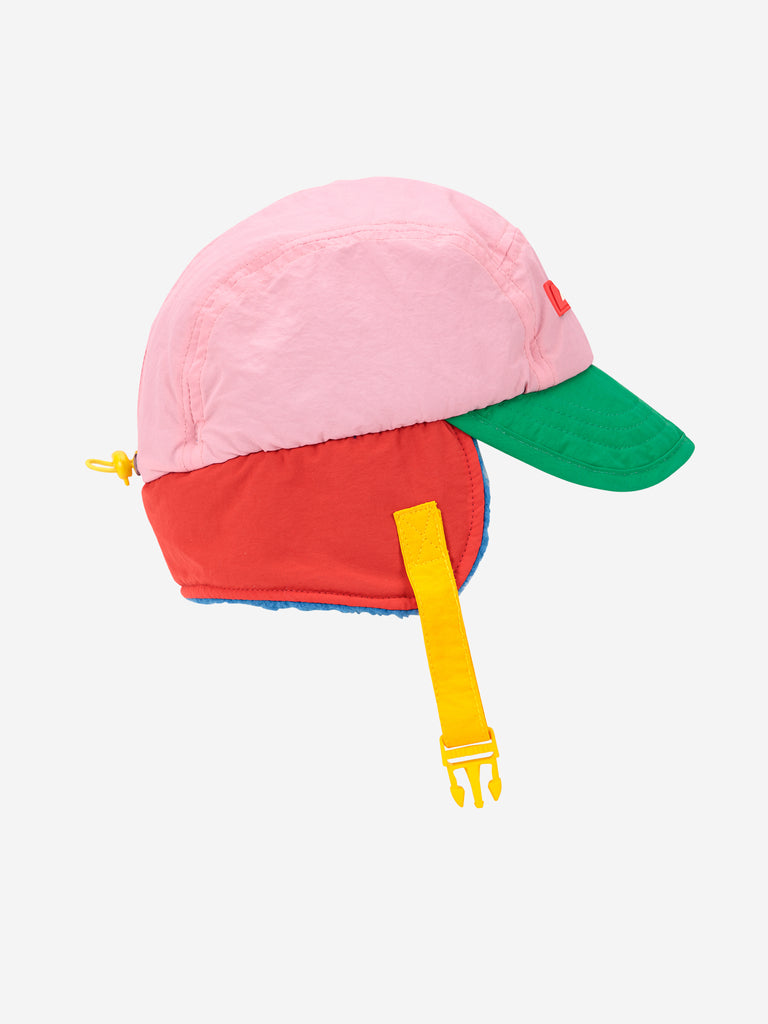Color Block Winter Cap (Pink) by Bobo Choses