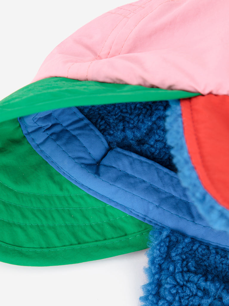 Color Block Winter Cap (Pink) by Bobo Choses