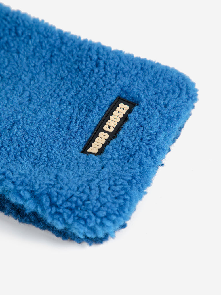 Sheepskin Neck Warmer (Blue) by Bobo Choses
