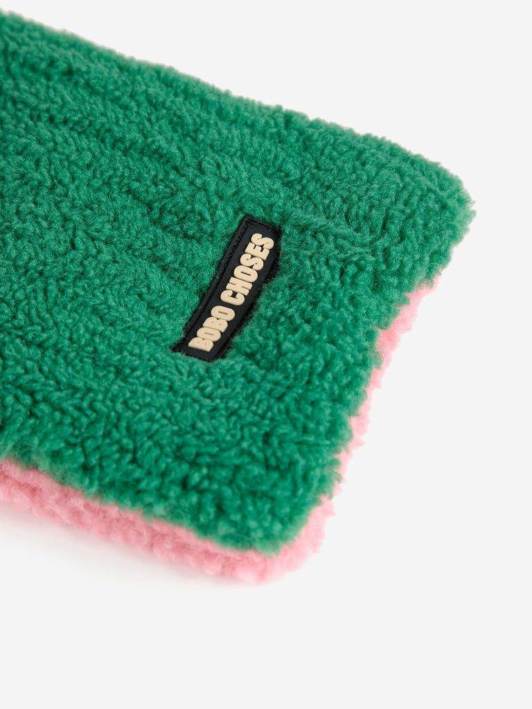 Sheepskin Neck Warmer (Pink) by Bobo Choses