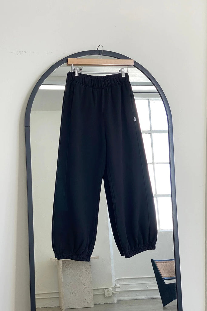 French Terry Balloon Pants (Black)