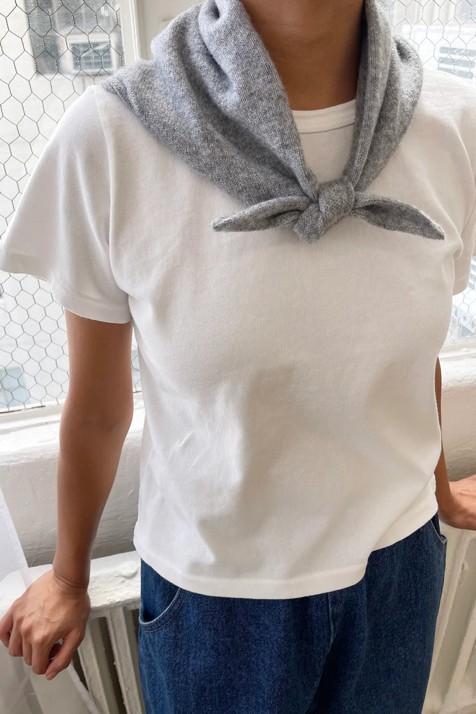 Cashmere Bandana (Heather Grey) by Le Bon Shoppe