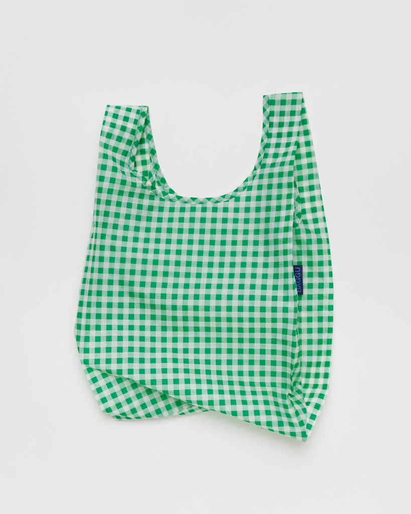 Baby Reusable Tote (Green Gingham)