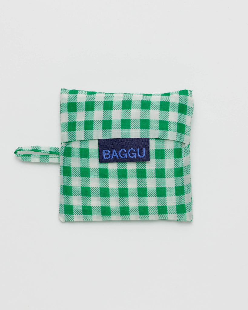 Baby Reusable Tote (Green Gingham)