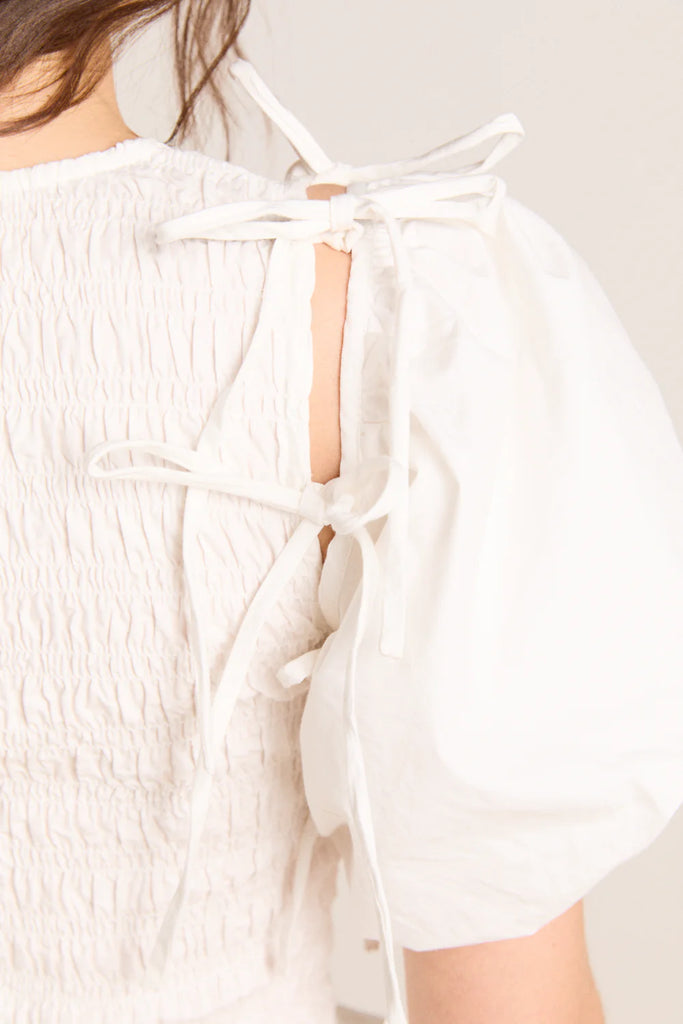 Becca Blouse (White) by Damson Madder