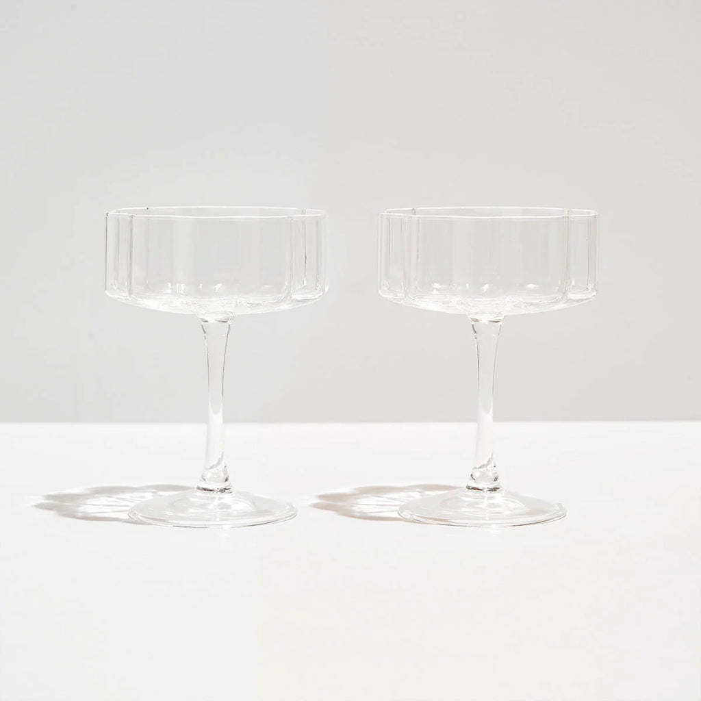 Coupe Glass Set (Clear) by Yo Home