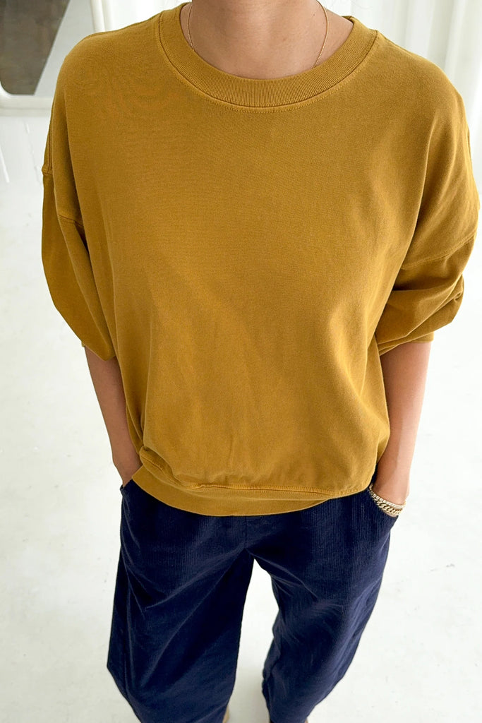 Cali Jersey Sweatshirt (Butterscotch) by Le Bon Shoppe