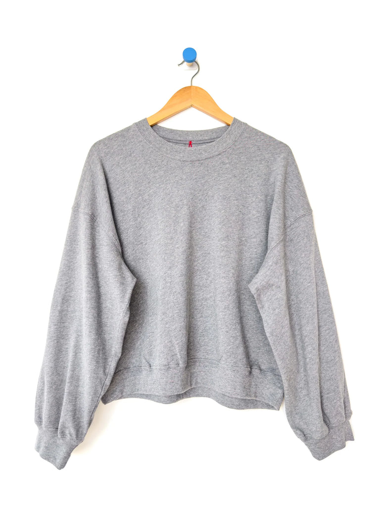 Cali Jersey Sweatshirt (Melange Grey) by Le Bon Shoppe