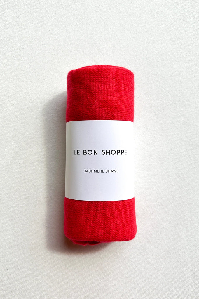 Cashmere Shawl (Red) by Le Bon Shoppe