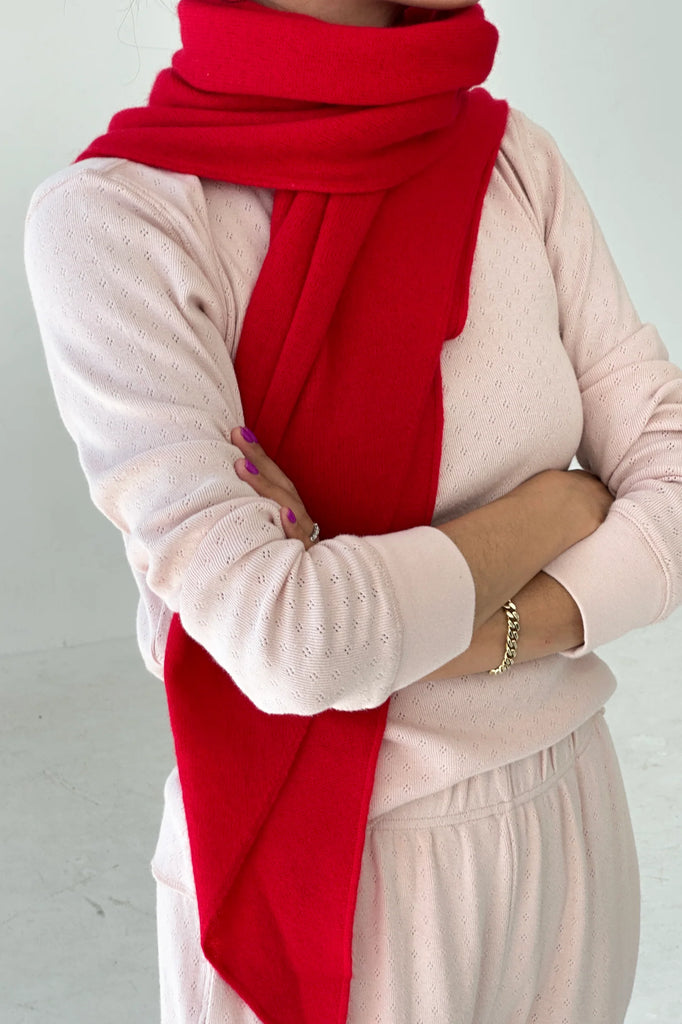 Cashmere Shawl (Red) by Le Bon Shoppe