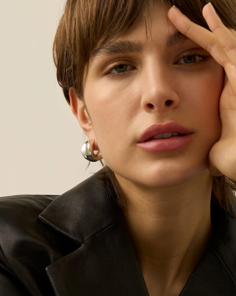Chunky Doune Hoops (Silver)
