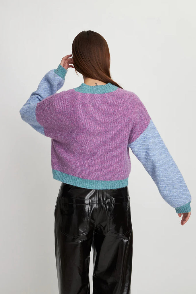 Color mixed Cardigan - Multicolor by Stella Nova