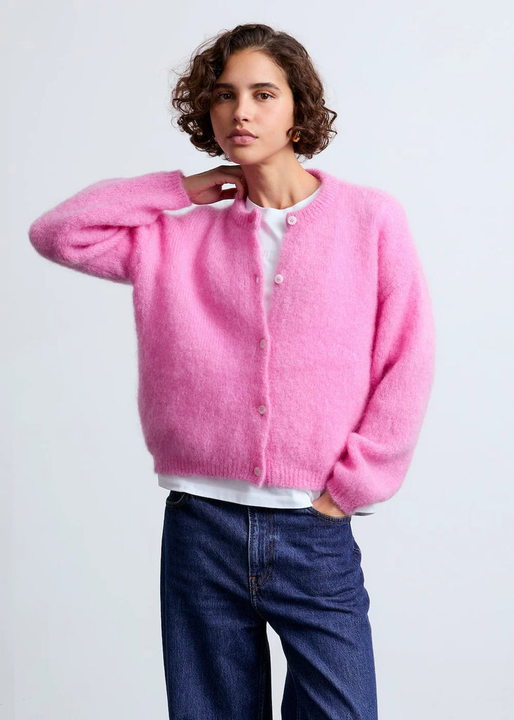Olivia Mohair Cardigan (Pink) by surprise