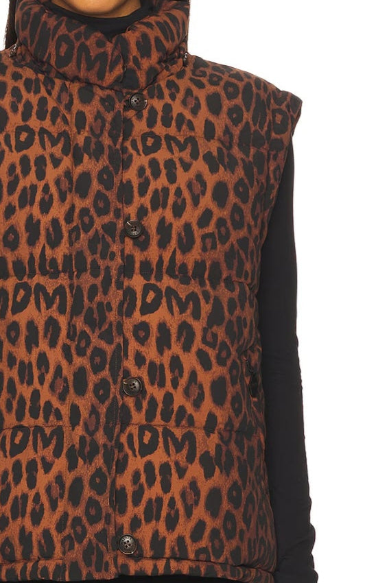 Pearl Hooded Puffer (Choc Leopard) by Damson Madder