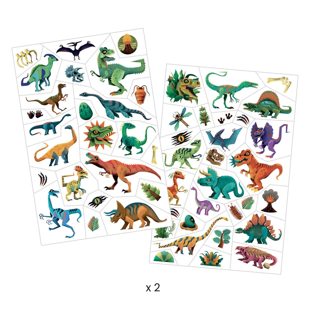 Kids Temporary Tattoos (Dino Club) by Djeco Toys