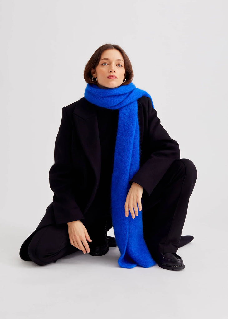 Donna Mohair Scarf (Electric Blue) by surprise