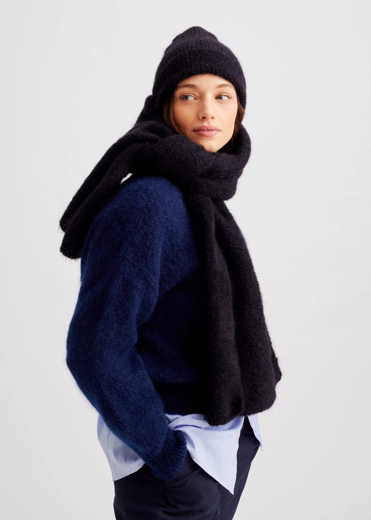 Donna Mohair Scarf (Black) by surprise