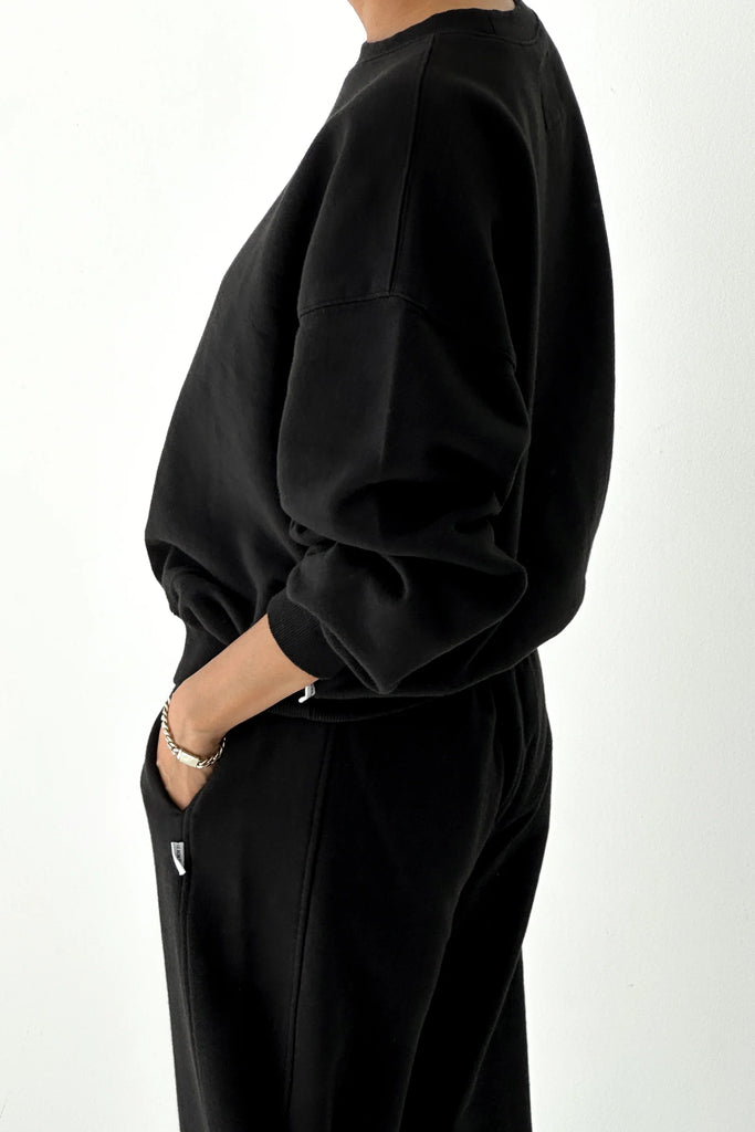 French Terry Core Sweatshirt (Black) by Le Bon Shoppe
