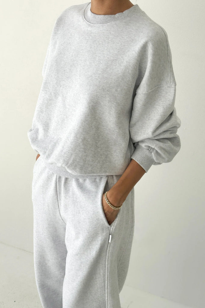 French Terry Core Sweatshirt (Icy Grey) by Le Bon Shoppe