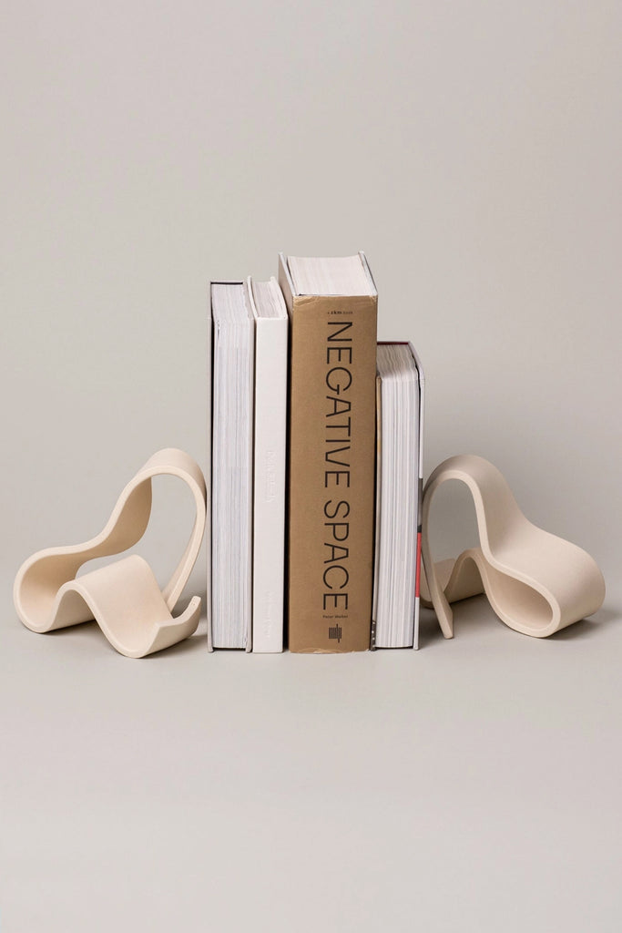 Fettu Bookend Set (Cream) by Virginia Sin