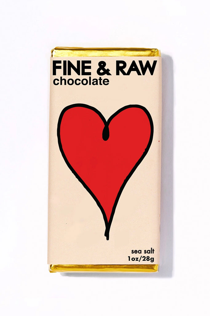 Sea Salt Chocolate Bar (Valentines) by Fine & Raw