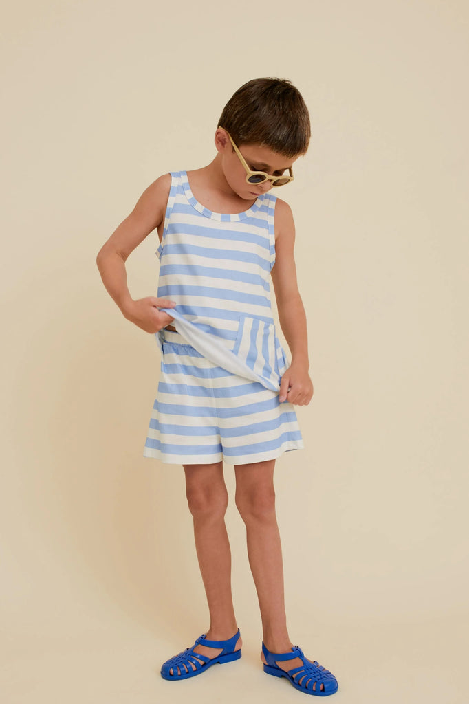 Sleeveless Striped Top by OXOX CLUB