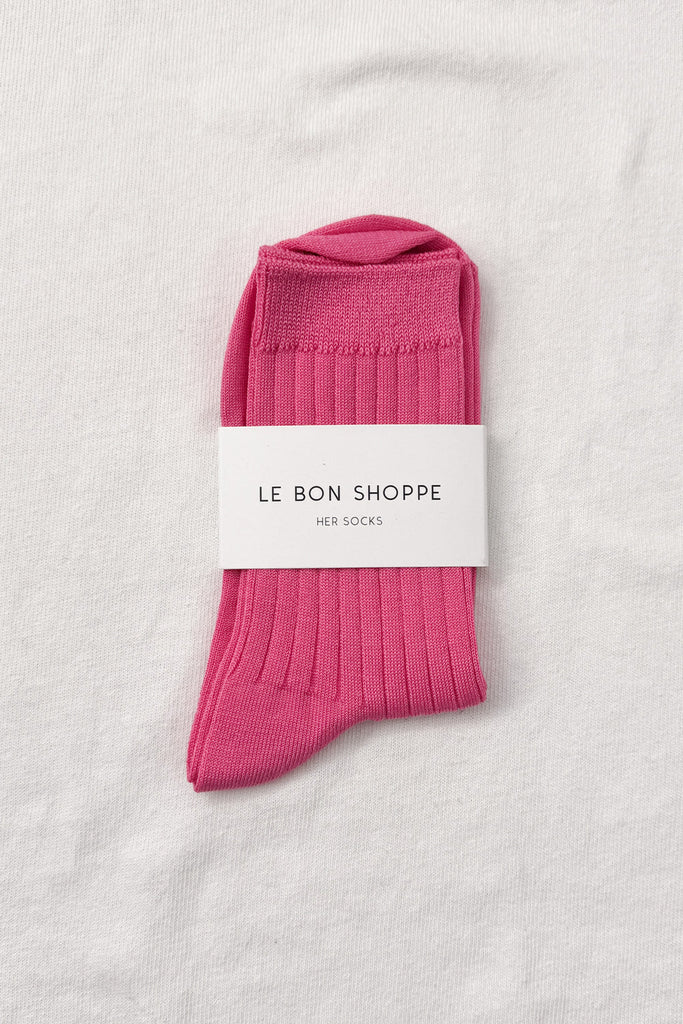 Her Socks (Bright Pink) by Le Bon Shoppe