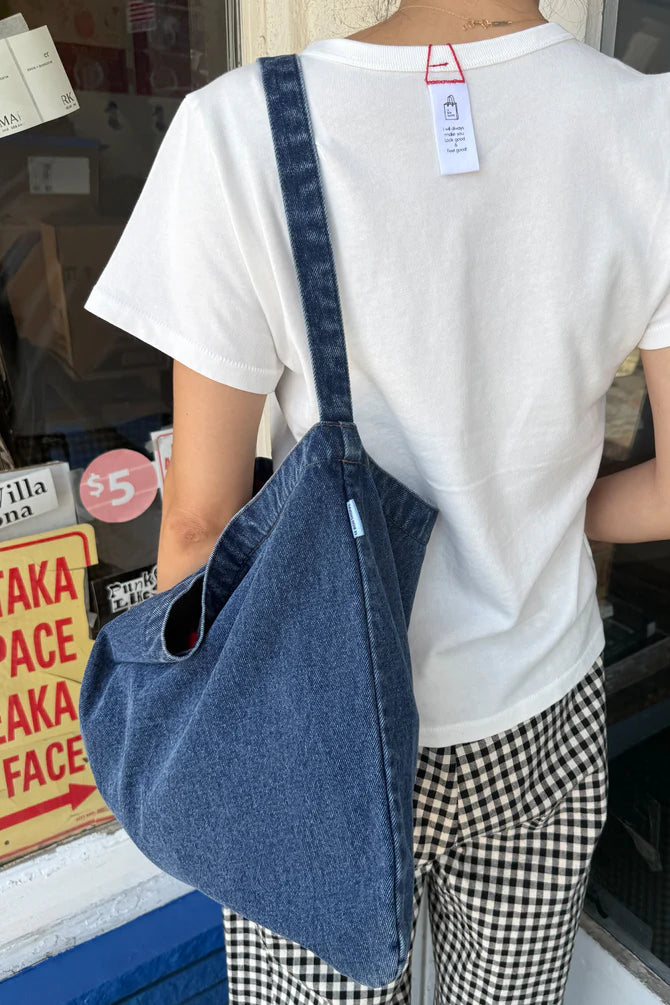 Happy Carry Bag (Blue Denim) by Le Bon Shoppe