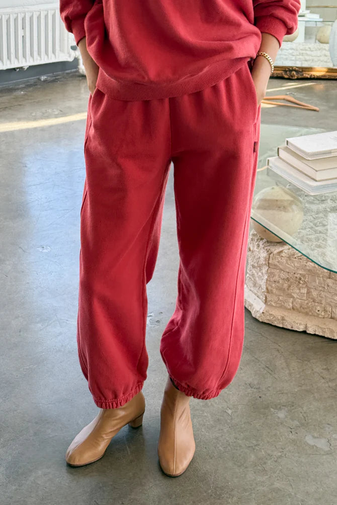 French Terry Balloon Pants (Coral) by Le Bon Shoppe