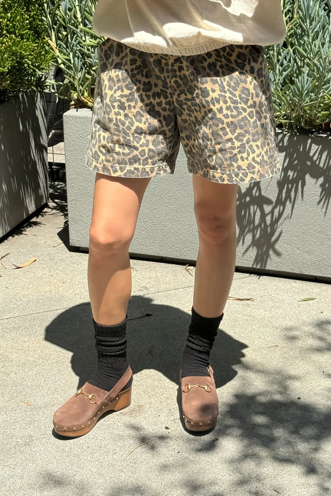 City Shorts (Leopard) by Le Bon Shoppe