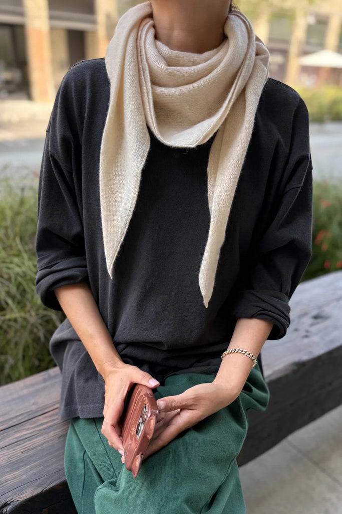 Cashmere Shawl (Oatmeal) by Le Bon Shoppe