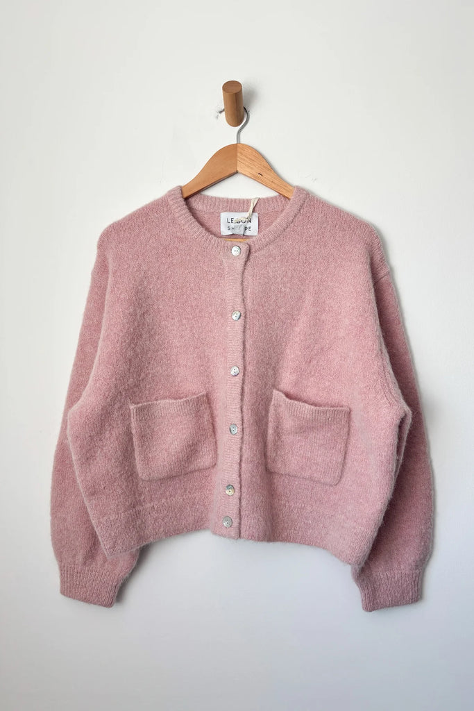 Amélie Alpaca Cardigan - Light Grey by Le Bon Shoppe