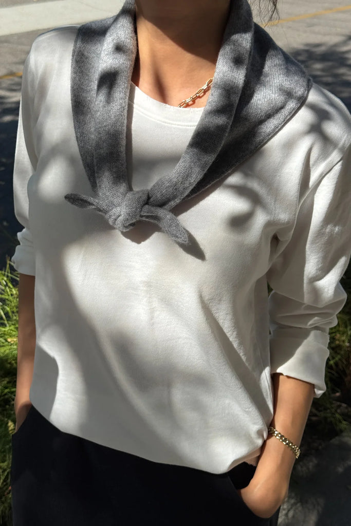 Cashmere Bandana (Heather Grey) by Le Bon Shoppe