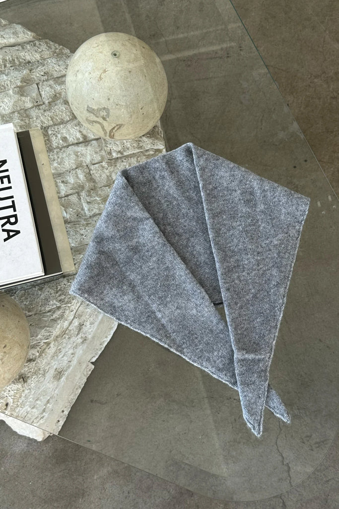 Cashmere Bandana (Heather Grey) by Le Bon Shoppe