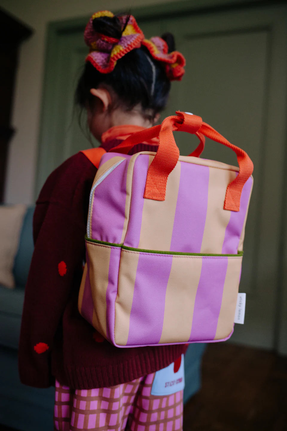 imperial motion stripe mini backpack Small Backpack (Rosebay + Apple Grub Stripes) | The Yo Store