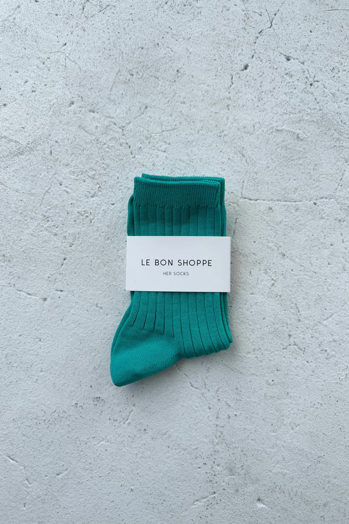 Her Socks (Turquoise) by Le Bon Shoppe