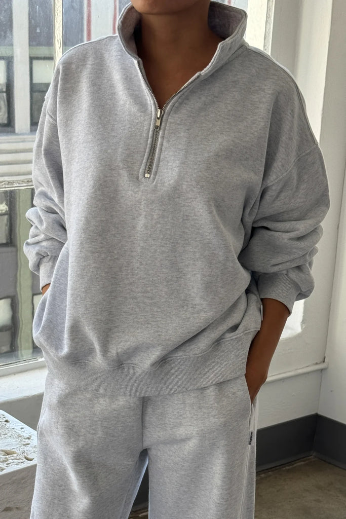 French Terry Noah Sweatshirt (Icy Grey) by Le Bon Shoppe